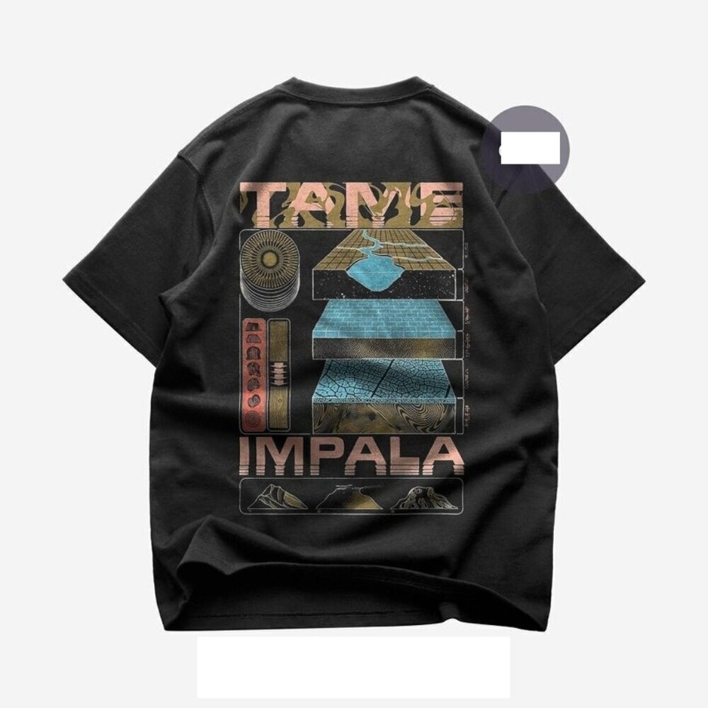 Back Tshirt Currents Album The Less I Know The Better